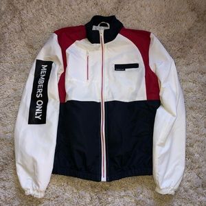Members Only jacket. Windbreaker material.